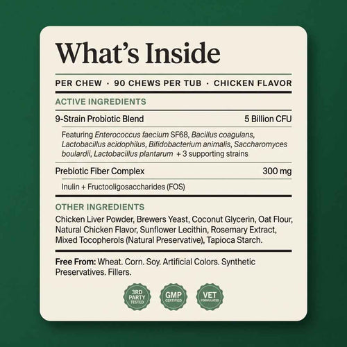 Purrbiotics+ Daily Probiotic Soft Chews for Cats — Chicken Flavor