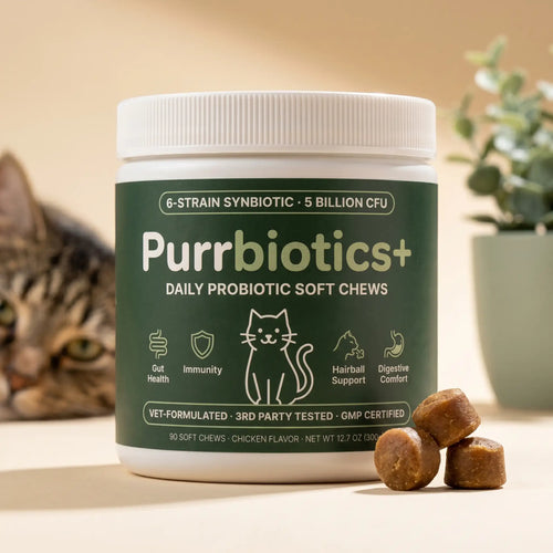 Purrbiotics+ Daily Probiotic Soft Chews for Cats — Chicken Flavor